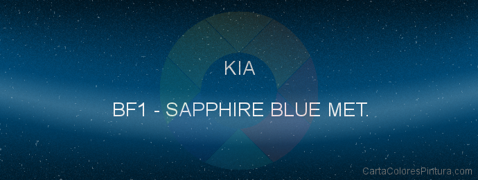 Pintura Kia BF1 Sapphire Blue Met.