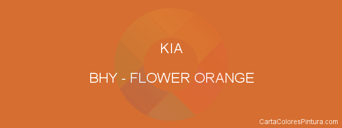 Pintura Kia BHY Flower Orange