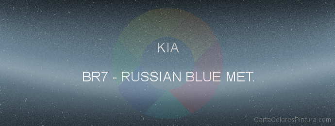 Pintura Kia BR7 Russian Blue Met.