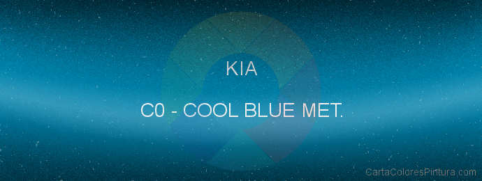 Pintura Kia C0 Cool Blue Met.
