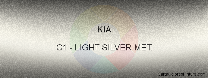Pintura Kia C1 Light Silver Met.