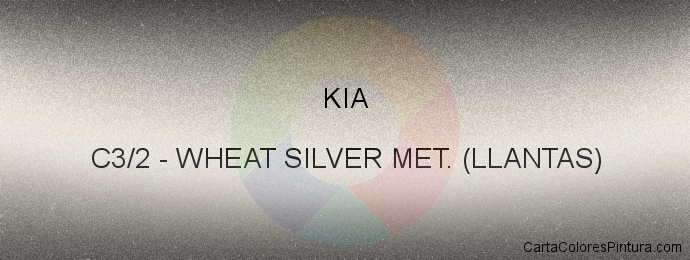 Pintura Kia C3/2 Wheat Silver Met. (llantas)