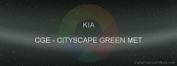 Pintura Kia CGE Cityscape Green Met.