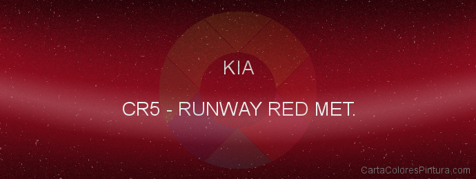 Pintura Kia CR5 Runway Red Met.