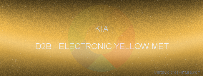 Pintura Kia D2B Electronic Yellow Met