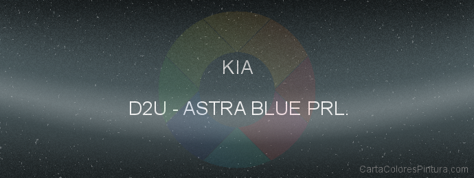 Pintura Kia D2U Astra Blue Prl.