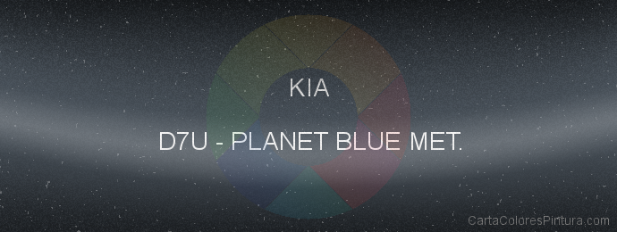 Pintura Kia D7U Planet Blue Met.