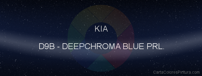 Pintura Kia D9B Deepchroma Blue Prl.