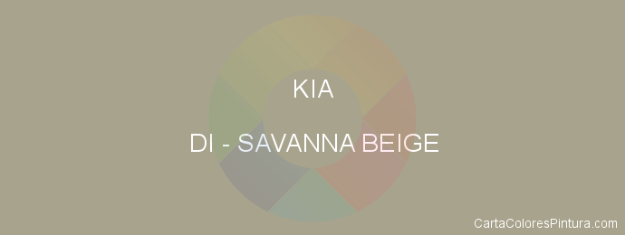 Pintura Kia DI Savanna Beige