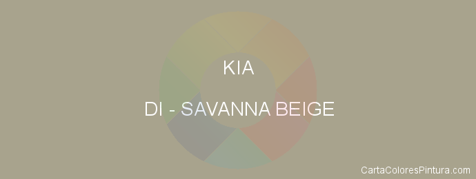 Pintura Kia DI Savanna Beige Met.