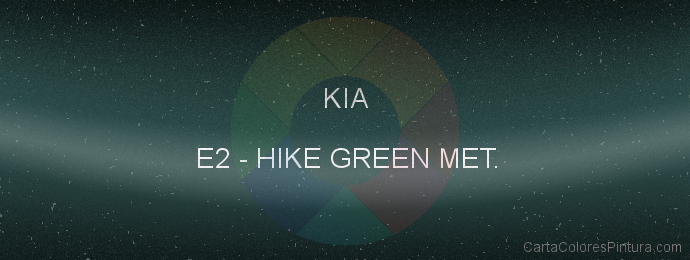 Pintura Kia E2 Hike Green Met.