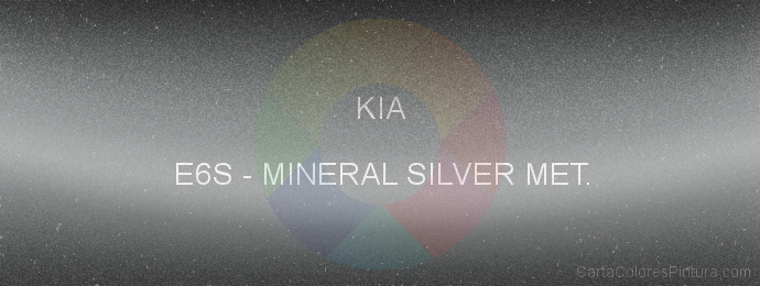 Pintura Kia E6S Mineral Silver Met.