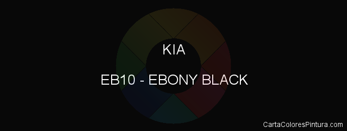 Pintura Kia EB10 Ebony Black