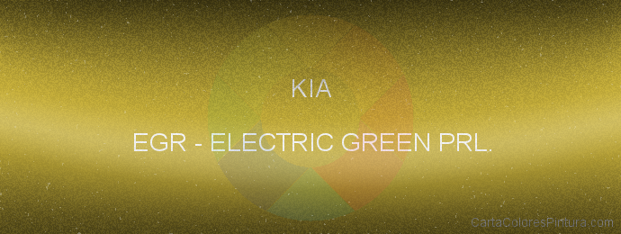 Pintura Kia EGR Electric Green Prl.