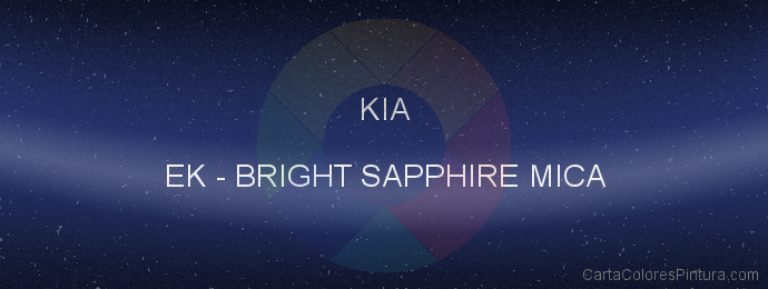 Pintura Kia EK Bright Sapphire Mica