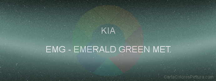 Pintura Kia EMG Emerald Green Met.