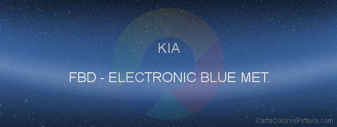 Pintura Kia FBD Electronic Blue Met.