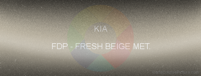 Pintura Kia FDP Fresh Beige Met.