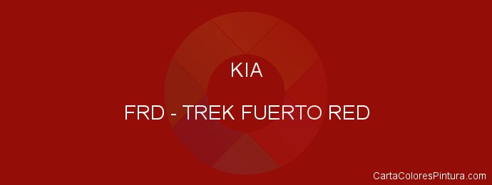 Pintura Kia FRD Trek Fuerto Red