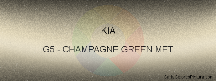 Pintura Kia G5 Champagne Green Met.