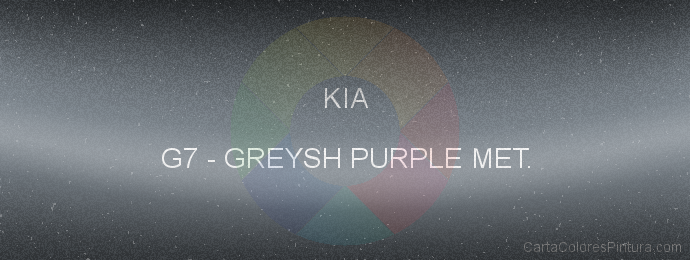 Pintura Kia G7 Greysh Purple Met.