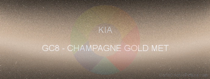 Pintura Kia GC8 Champagne Gold Met