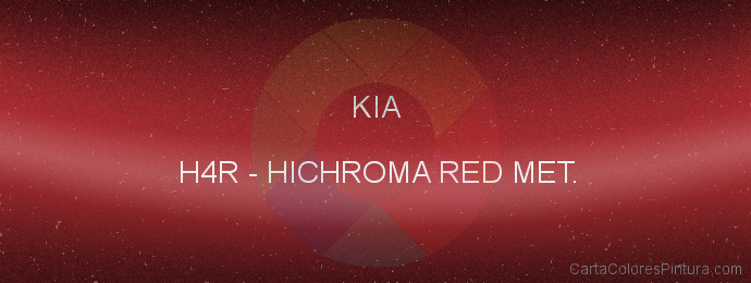 Pintura Kia H4R Hichroma Red Met.