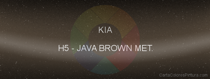 Pintura Kia H5 Java Brown Met.