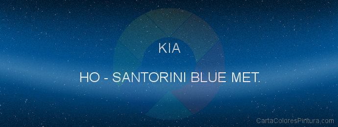 Pintura Kia HO Santorini Blue Met.