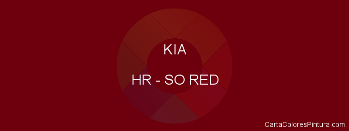 Pintura Kia HR So Red