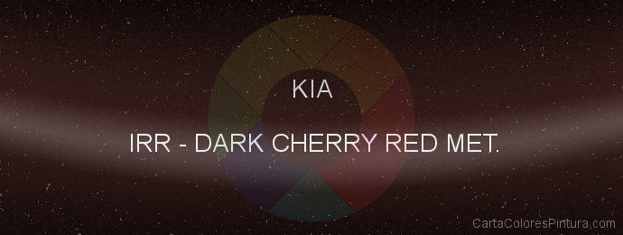 Pintura Kia IRR Dark Cherry Red Met.