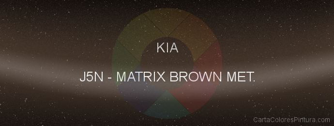 Pintura Kia J5N Matrix Brown Met.