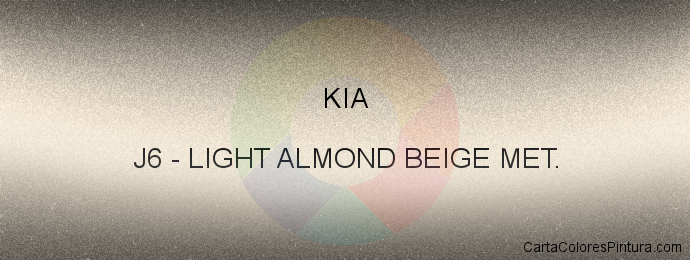 Pintura Kia J6 Light Almond Beige Met.