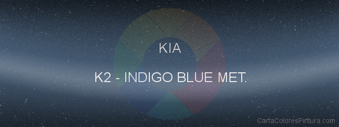 Pintura Kia K2 Indigo Blue Met.