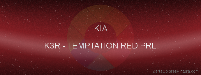 Pintura Kia K3R Temptation Red Prl.