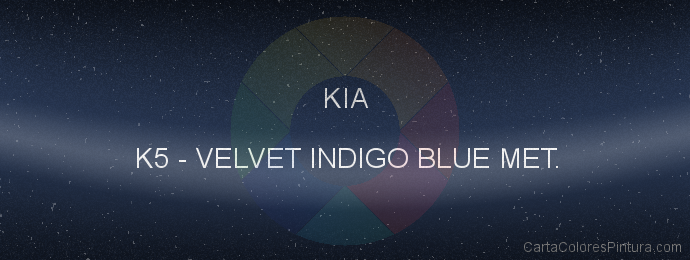 Pintura Kia K5 Velvet Indigo Blue Met.