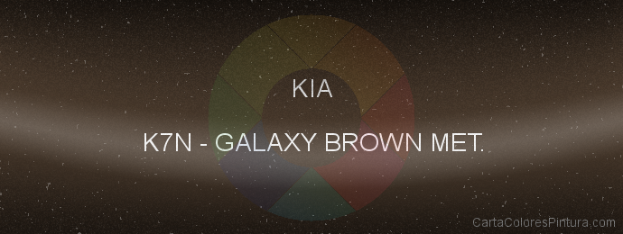 Pintura Kia K7N Galaxy Brown Met.