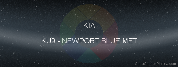Pintura Kia KU9 Newport Blue Met.