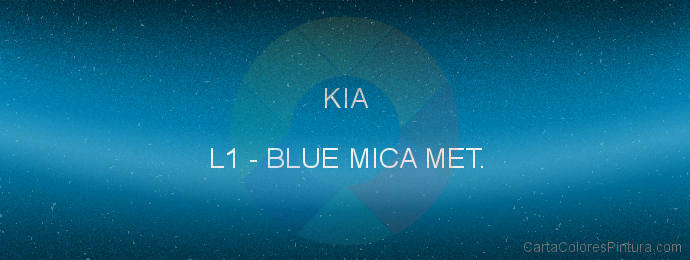 Pintura Kia L1 Blue Mica Met.