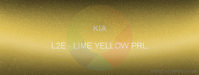 Pintura Kia L2E Lime Yellow Prl.