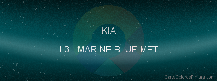 Pintura Kia L3 Marine Blue Met.