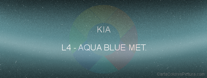 Pintura Kia L4 Aqua Blue Met.