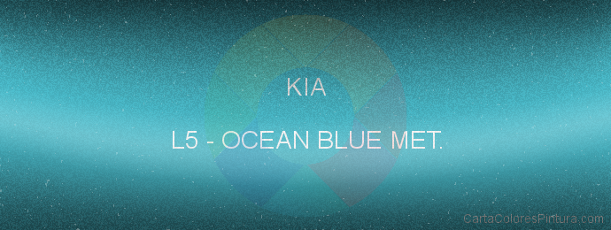 Pintura Kia L5 Ocean Blue Met.