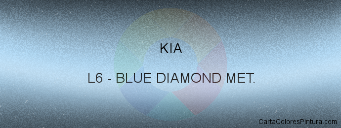 Pintura Kia L6 Blue Diamond Met.