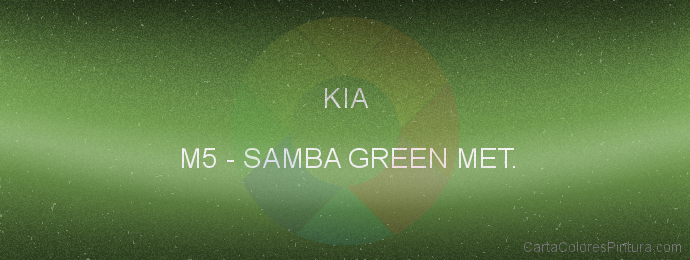 Pintura Kia M5 Samba Green Met.