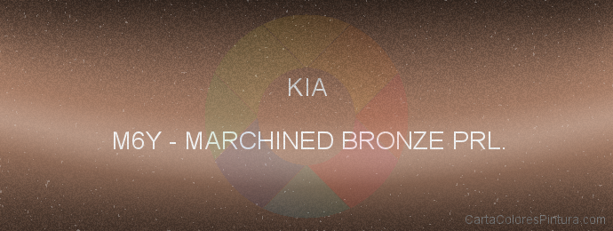 Pintura Kia M6Y Marchined Bronze Prl.