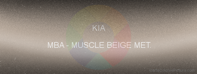 Pintura Kia MBA Muscle Beige Met.