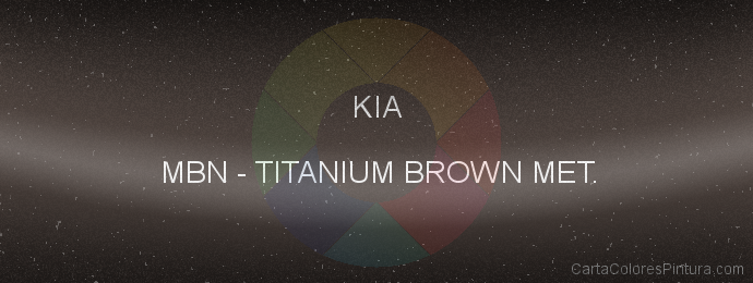 Pintura Kia MBN Titanium Brown Met.