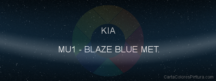 Pintura Kia MU1 Blaze Blue Met.