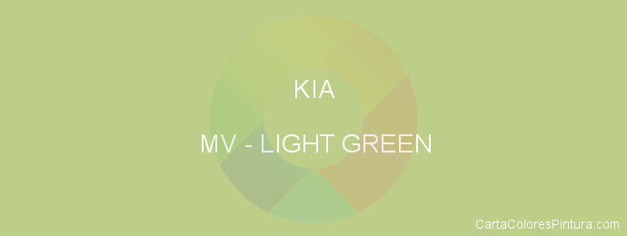 Pintura Kia MV Light Green